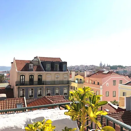 Sm3 Cosy And With Rooftop Terrace And Ac! In Principe Real, Near Bairro Alto Appartement